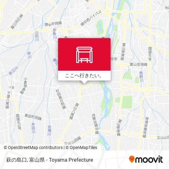 萩の島口地図