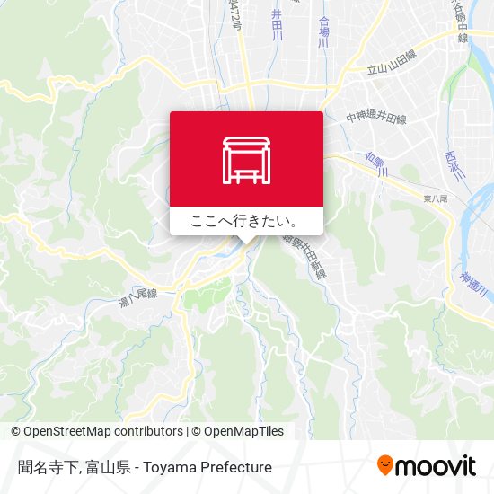聞名寺下地図