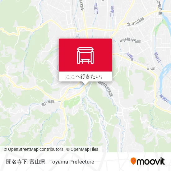 聞名寺下地図