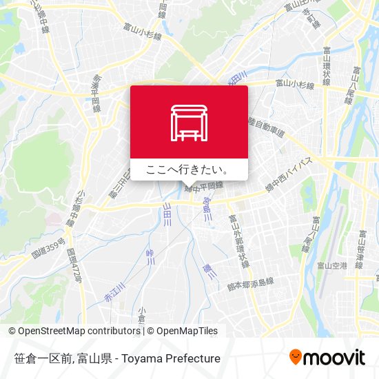 笹倉一区前地図