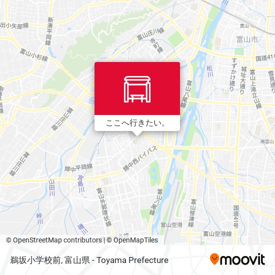 鵜坂小学校前地図