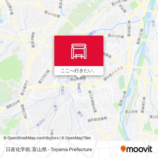 日産化学前地図