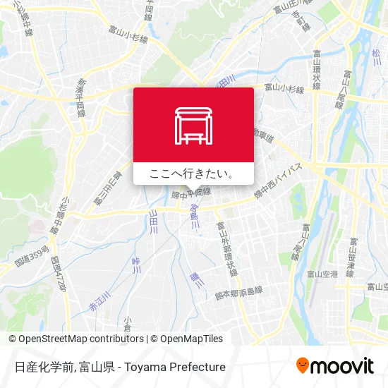 日産化学前地図