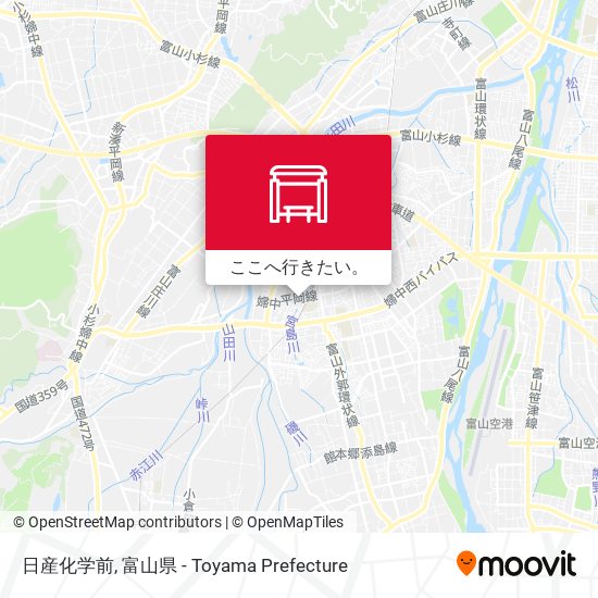 日産化学前地図
