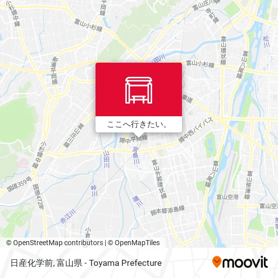 日産化学前地図