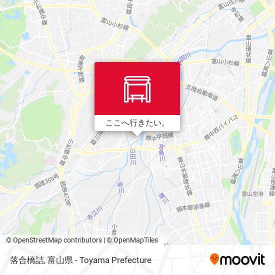 落合橋詰地図