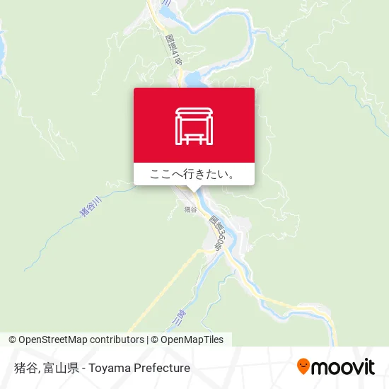 猪谷地図