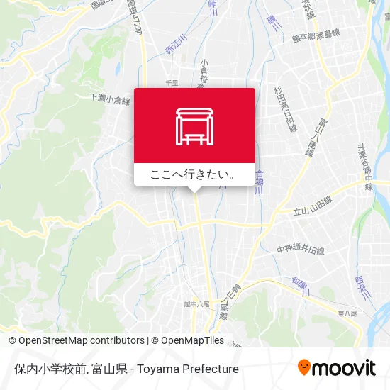 保内小学校前地図