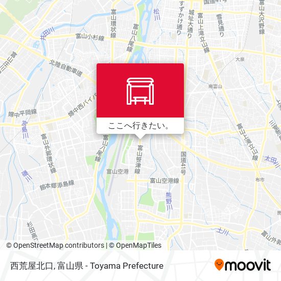 西荒屋北口地図