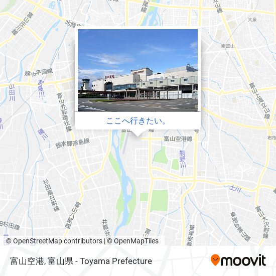 富山空港地図