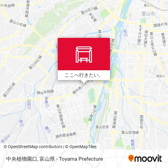 中央植物園口地図