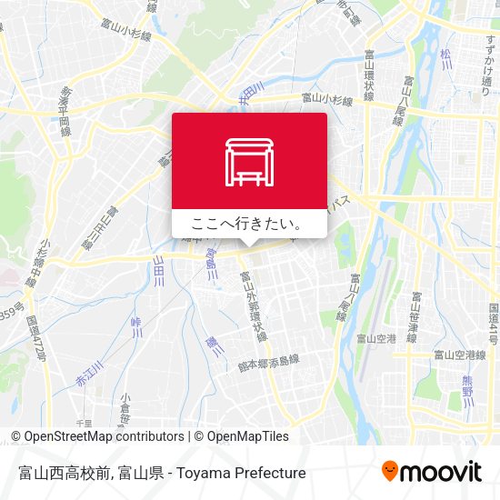 富山西高校前地図