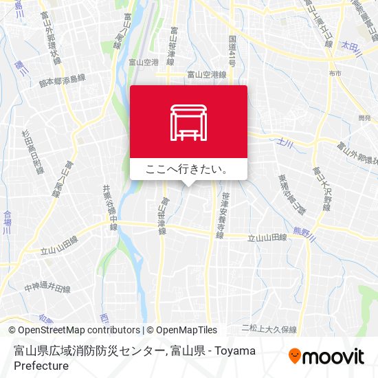 富山県広域消防防災センター地図