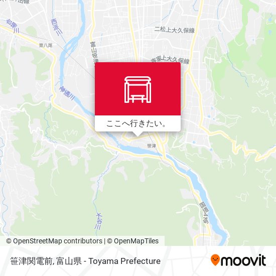 笹津関電前地図