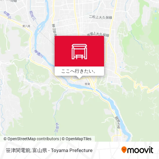 笹津関電前地図