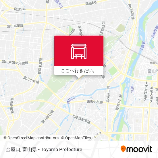 金屋口地図