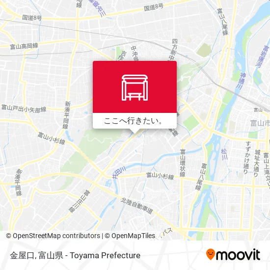 金屋口地図