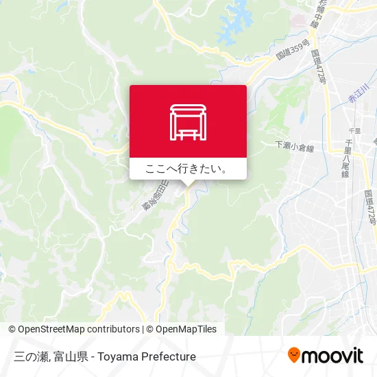 三の瀬地図