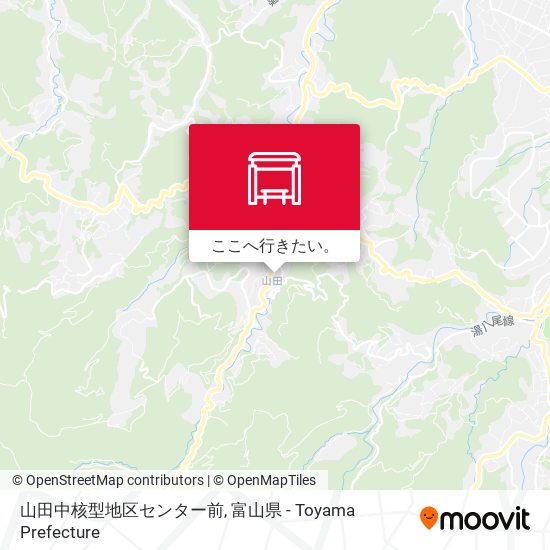 山田中核型地区センター前地図