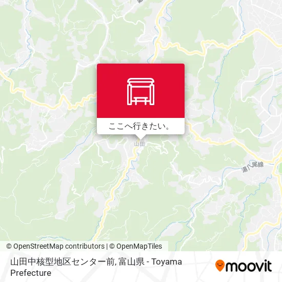 山田中核型地区センター前地図