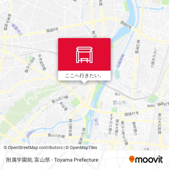 附属学園前地図