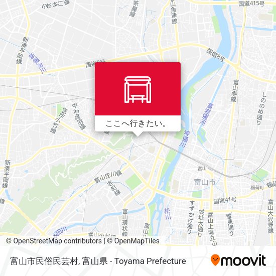 富山市民俗民芸村地図
