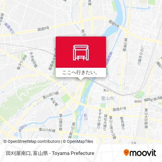 田刈屋南口地図