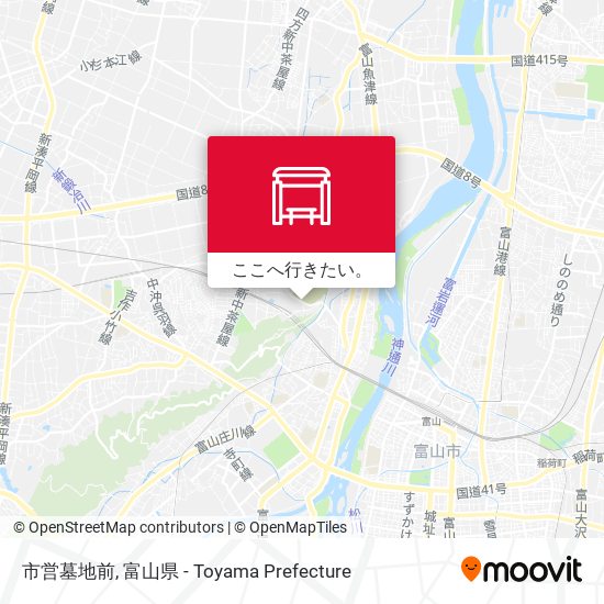 市営墓地前地図