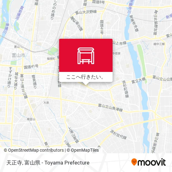 天正寺地図