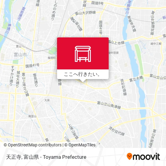 天正寺地図