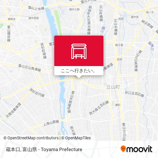 蔵本口地図