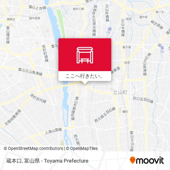 蔵本口地図