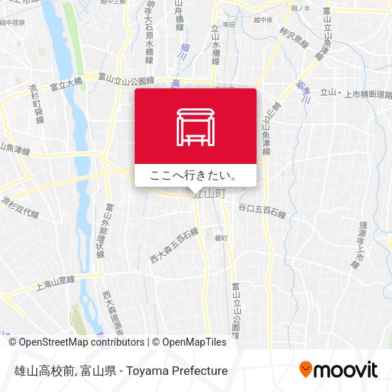雄山高校前地図