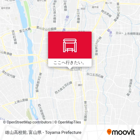 雄山高校前地図