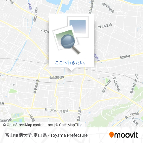 富山短期大学地図