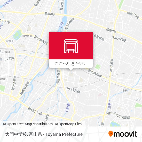 大門中学校地図