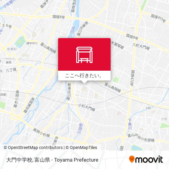 大門中学校地図