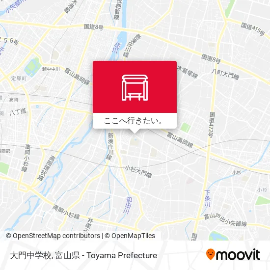 大門中学校地図