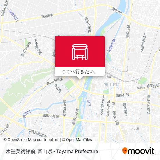 水墨美術館前地図