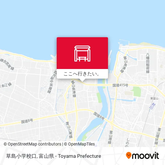 草島小学校口地図