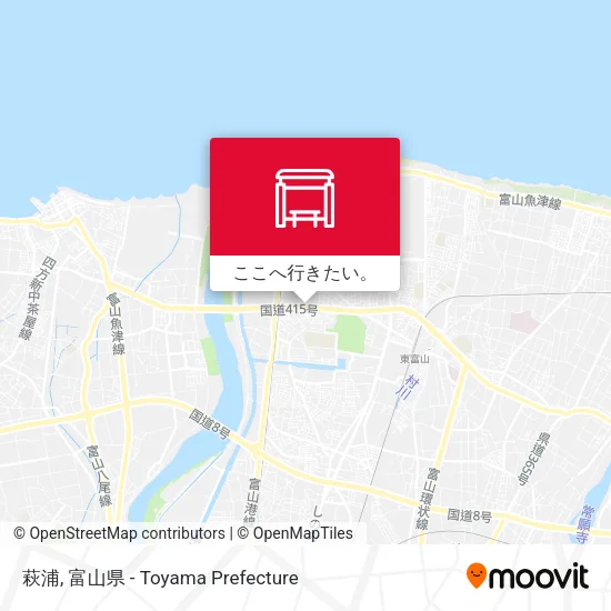 萩浦地図