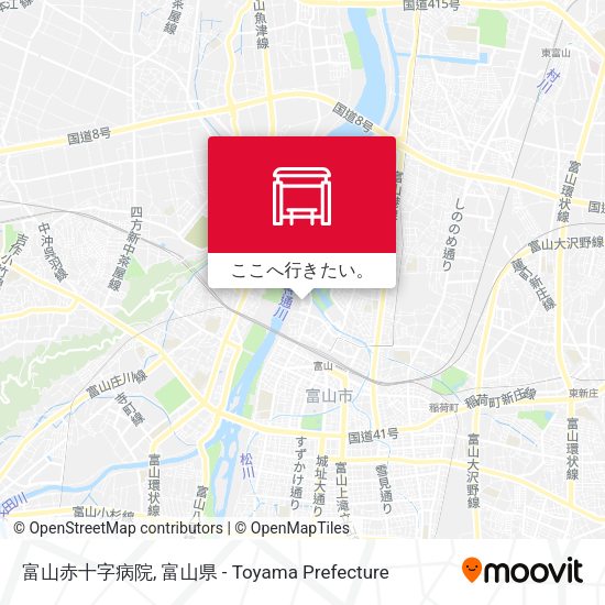 富山赤十字病院地図