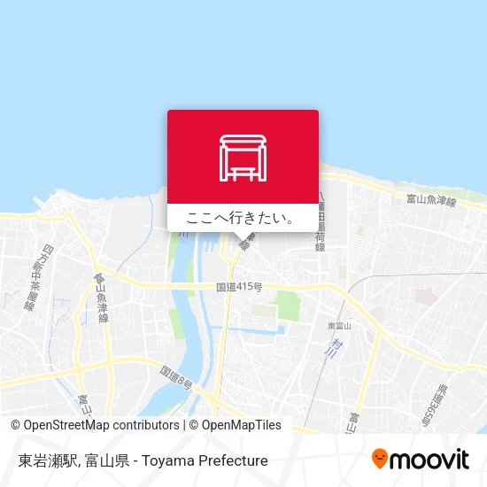東岩瀬駅地図
