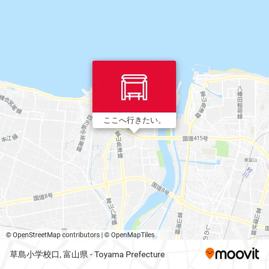 草島小学校口地図