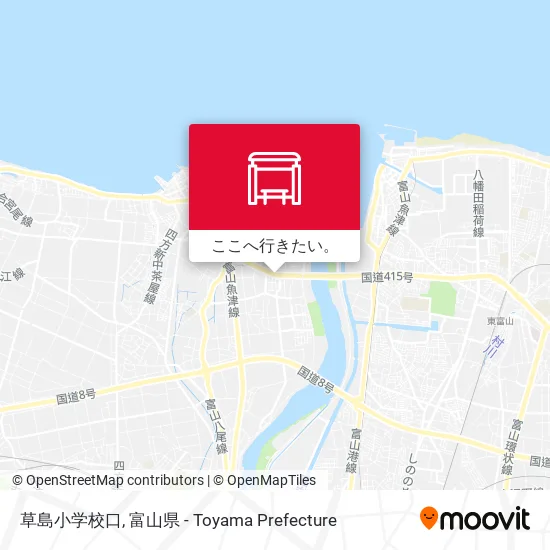 草島小学校口地図