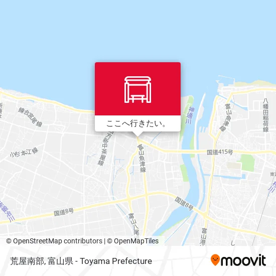荒屋南部地図