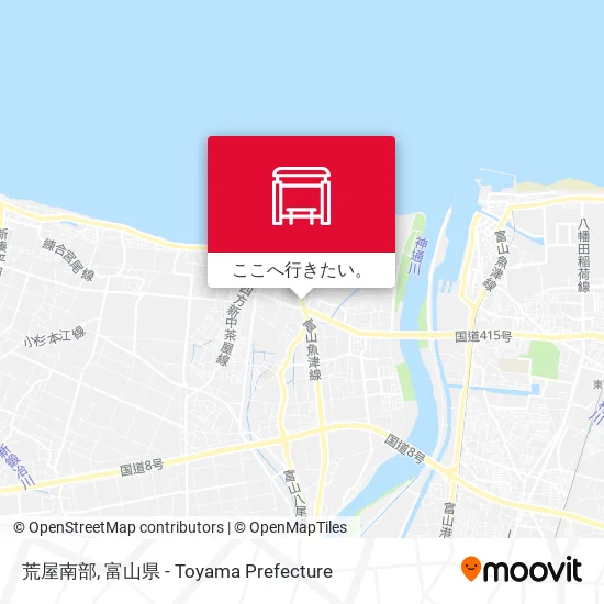 荒屋南部地図