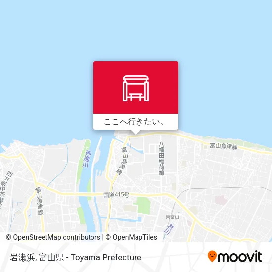 岩瀬浜地図
