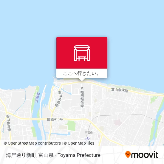 海岸通り新町地図