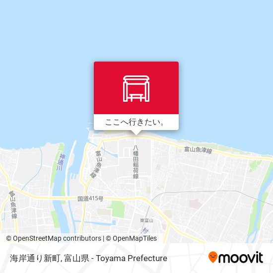 海岸通り新町地図